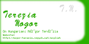 terezia mogor business card